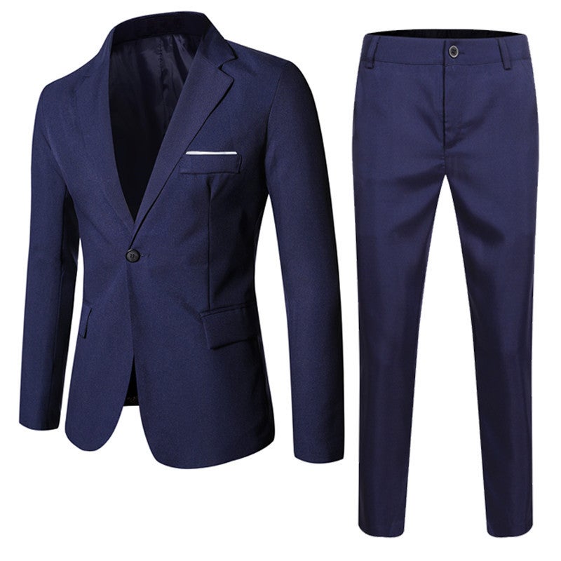 Suit Suit Men'S Two-Piece Best Man'S Suit Korean Slim-Fit Groom'S Wedding Dress Men'S Suit Formal Wear Business Wear - Image 4