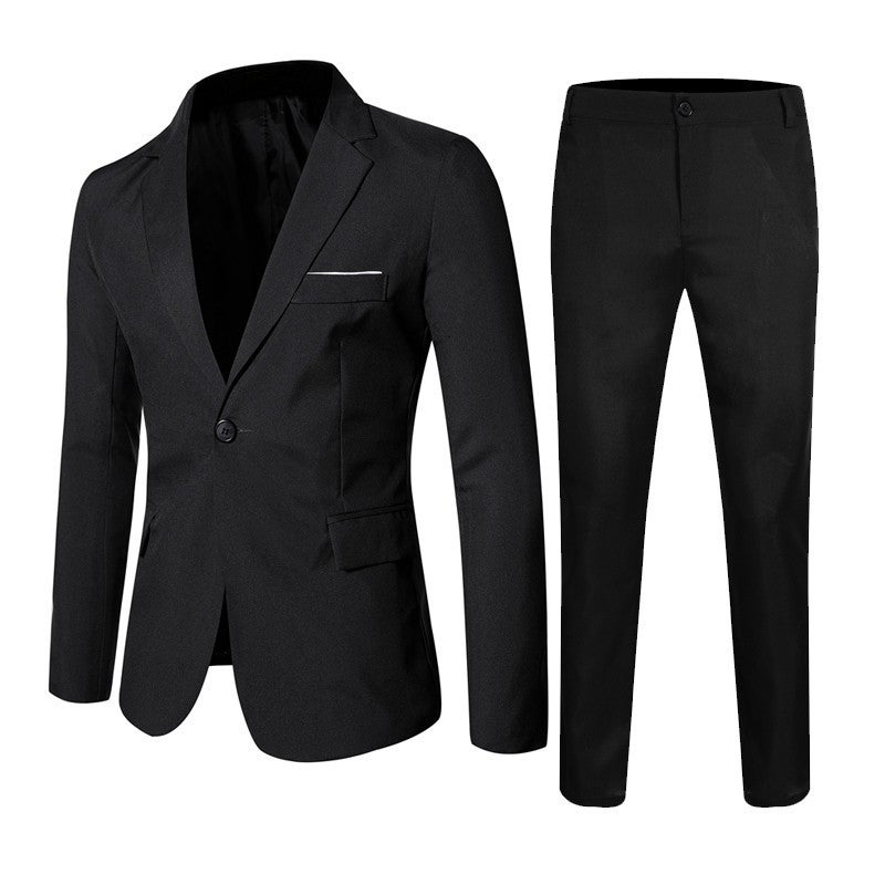 Suit Suit Men'S Two-Piece Best Man'S Suit Korean Slim-Fit Groom'S Wedding Dress Men'S Suit Formal Wear Business Wear - Image 3