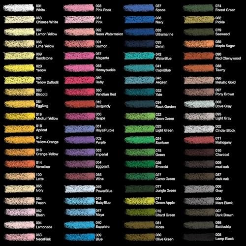 COLOUR BLOCK Soft Pastels for Artists - 80 Colors Square Chalk Soft Pastels Art Set in CARBON Box - Vibrant Pigments Art Kit for Painting, Drawing, Sketching, Hobbyists, Students and Kids - Image 3