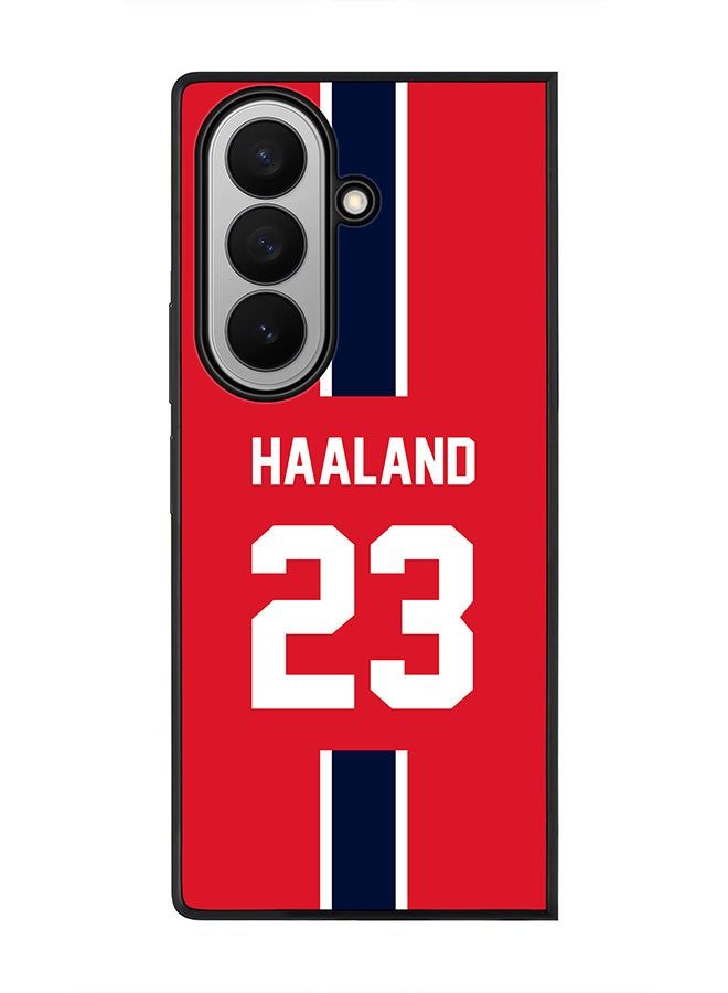 Stylizedd For Samsung Galaxy Z Fold7 Case,Slim fit Camera Protection, Shockproof Thin Phone cover  - Football - Norway,  Haaland