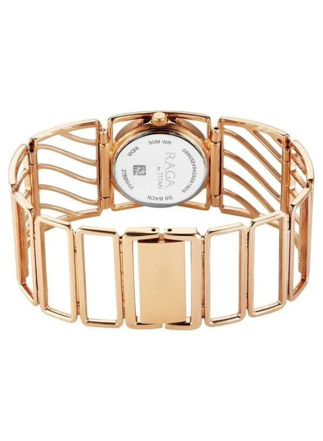 TITAN  Raga Ethereal Quartz Analog White Mother of Pearl Dial Rose Gold Stainless Steel Strap Watch for Women - 2769WM01  | Best Price UAE