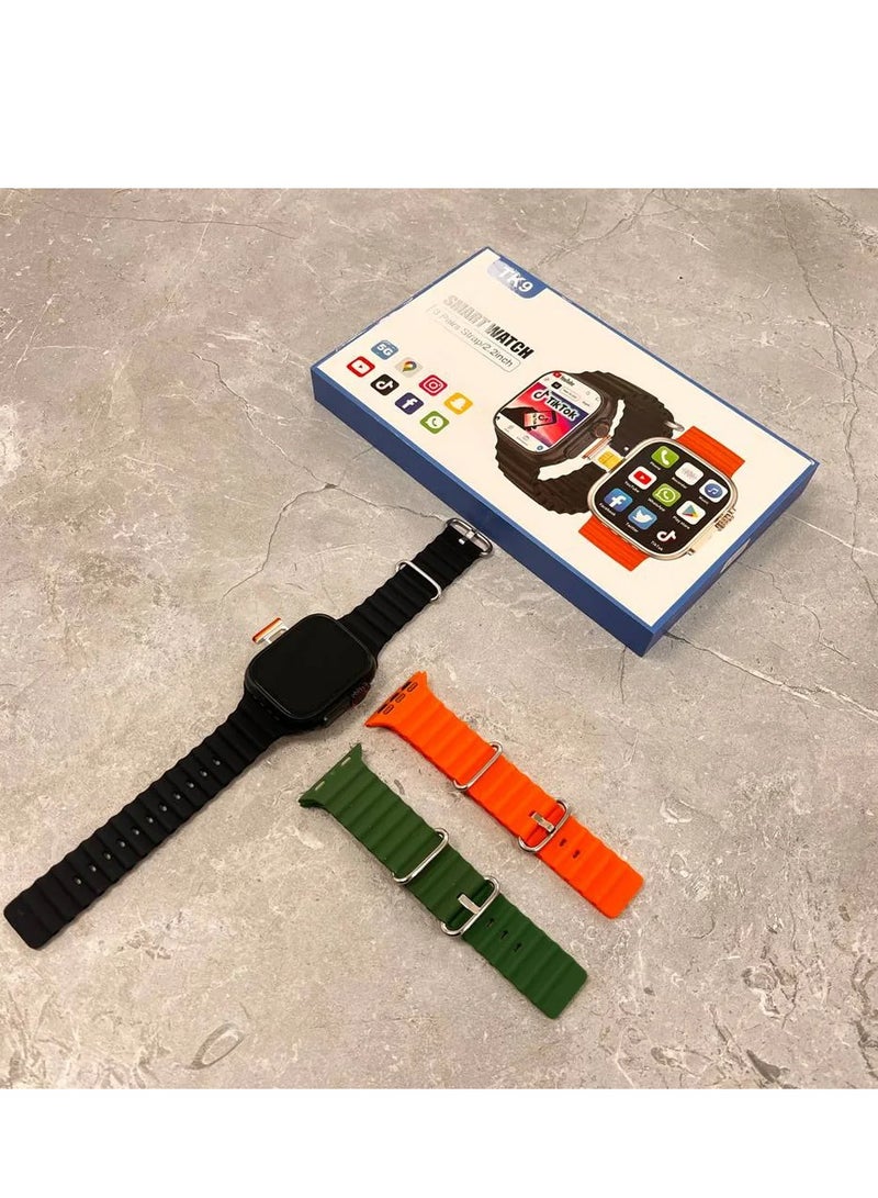 TK 9 Android Smart Watch with 2.2" AMOLED Display, 4GB RAM, 64GB ROM, SIM Support, 4G-5G Connectivity - Image 2