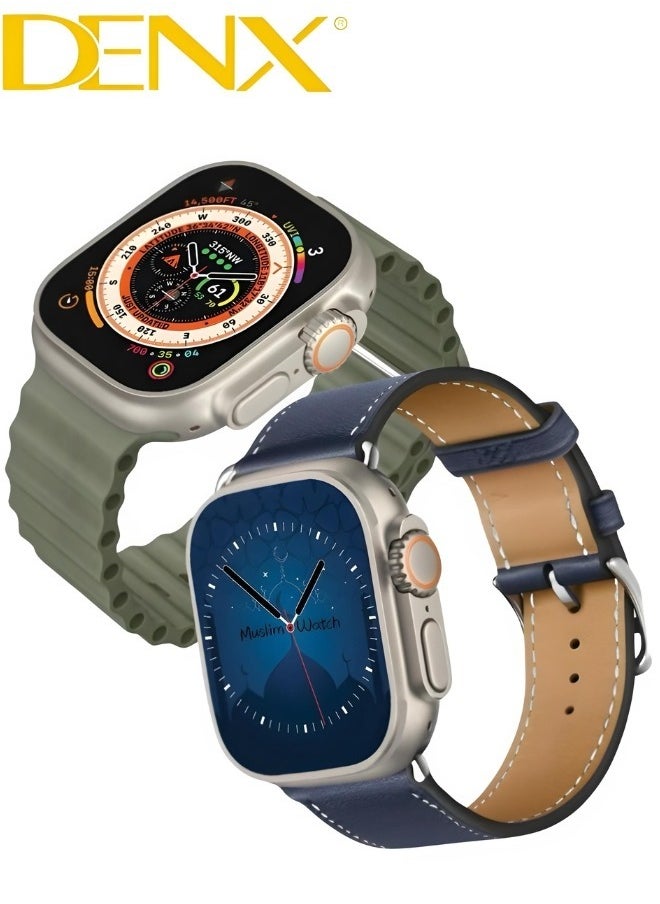 Denx - The New MUSLIM WATCH ULTRA Smart Watch Series 8 With A Full Screen Works With The Android And IOS System Supports GPS And NFC To Remind Of Prayer And Praise Times Size 49 mm - Image 1
