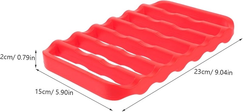 Red Silicone Placemat Non Stick Baking Cooling Drying Roasting Rack Easy Clean Table Mat - Image 2