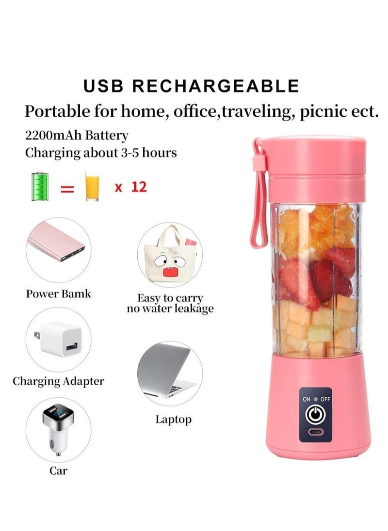ELTRAZONE Portable Blender Cup – Electric USB Juicer Blender, Mini Blender for Shakes and Smoothies, Travel-Friendly, Compact, Rechargeable, Perfect for Healthy Drinks On-the-Go  - Image 4