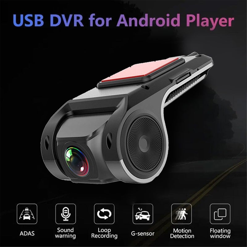 USB Car DVR Camera Video Recorder, Loop Recording ADAS Drive Assistance Video Recorder, Night Vision Full HD Dash Camera Car Driving Recorder - Image 3