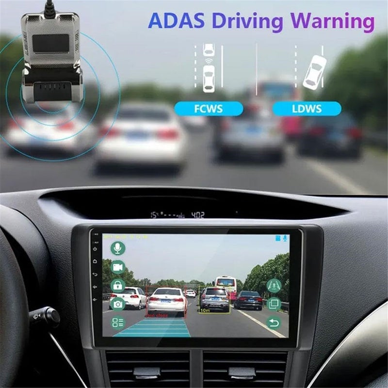 USB Car DVR Camera Video Recorder, Loop Recording ADAS Drive Assistance Video Recorder, Night Vision Full HD Dash Camera Car Driving Recorder - Image 4