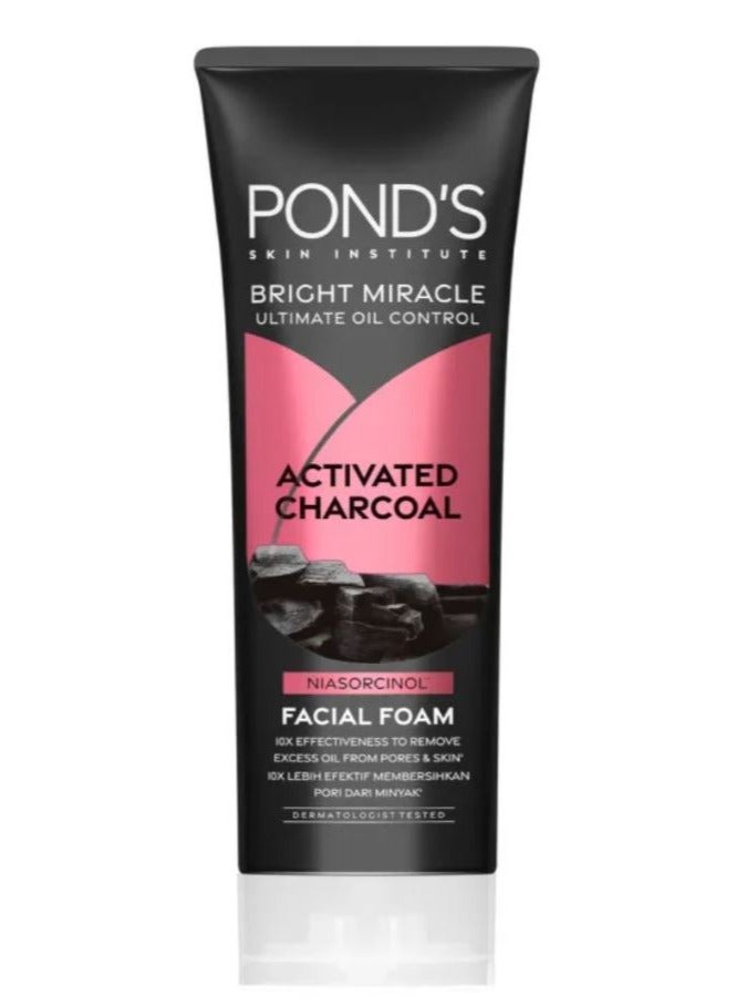 Pond's Bright Miracle Ultimate Oil Control Activated Charcoal Facial Foam 100g x 3 - Image 4