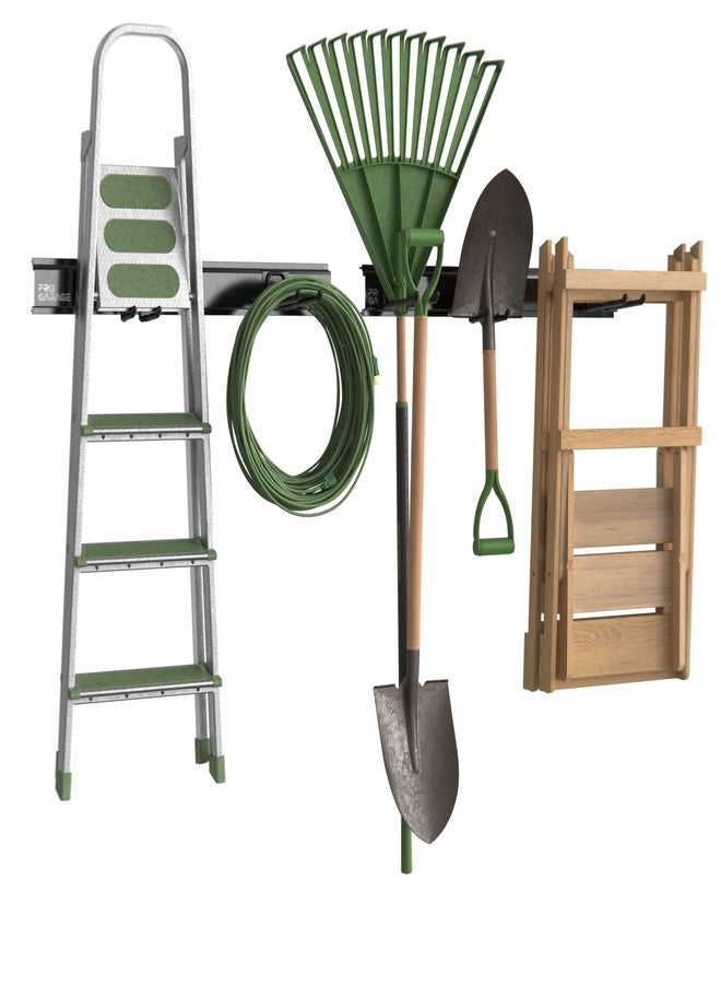 كلوزيت ميد منظم أدوات المرآب ClosetMaid ProGarage، عبوة من قطعتين، 8 خطافات مزدوجة، شديد التحمل، أسود - Image 1