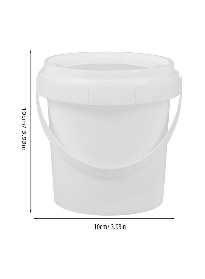 TOVINANNA مجموعة توفينانا من 10 دلاء آيس كريم مع أغطية ومقابض، دلاء بلاستيكية للآيس كريم والكوكتيلات والمشروبات، حاويات تخزين طعام قابلة لإعادة الاستخدام للمشروبات والوجبات الخفيفة، سعة 300 مل - Image 2