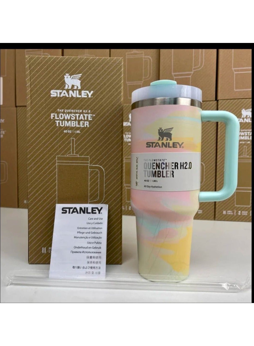 لیوان Stanley Quencher H2.0 صورتی