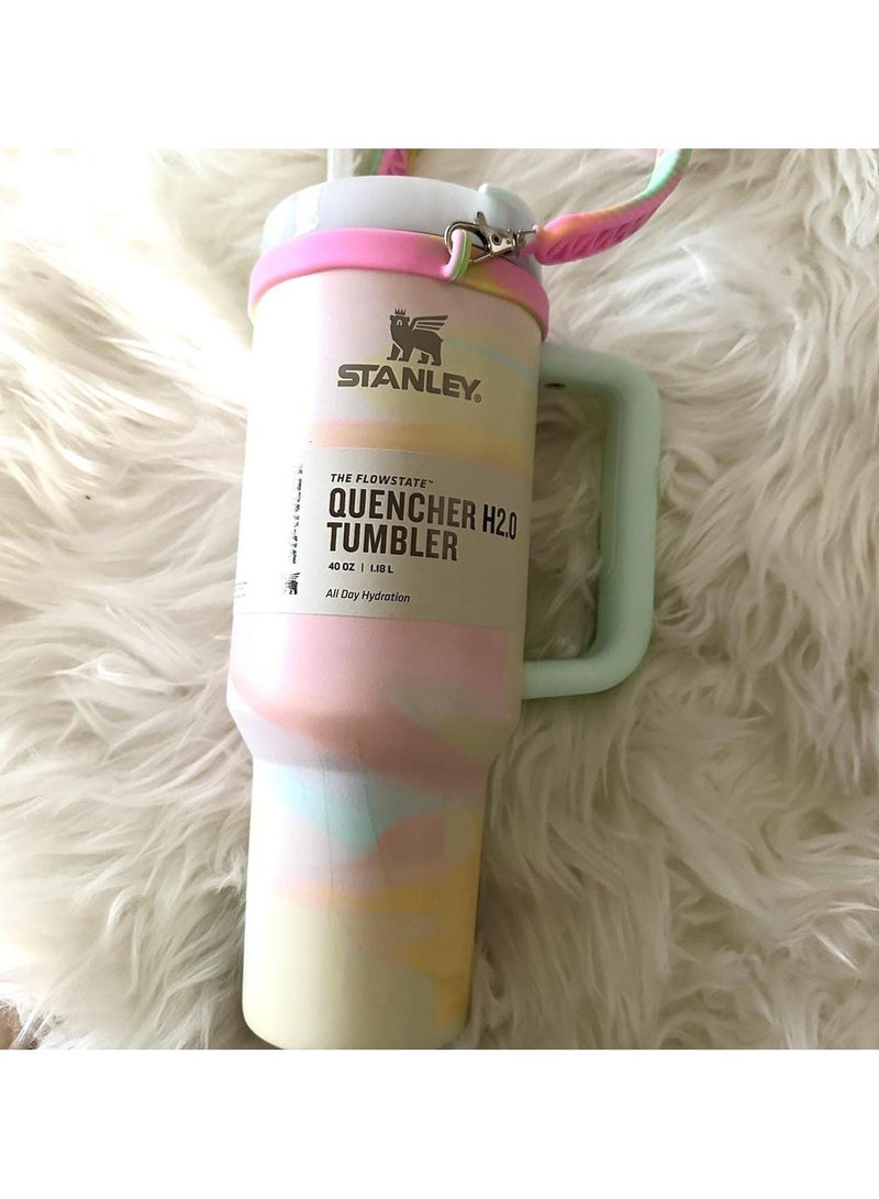 Stanley Quencher H2.0 FlowState Stainless Steel Vacuum Insulated Tumbler with Lid and Straw for Water, Iced Tea or Coffee, Smoothie and More, 40 oz - Image 2