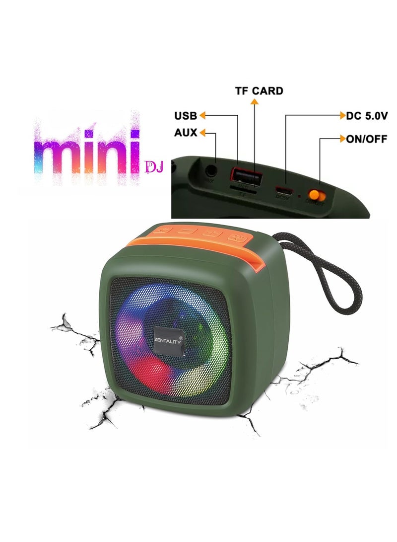 RGB Bluetooth Speaker with 6 Hours Playtime, 2000mAh Battery and 10 Meter Distance, Zenatality SP005