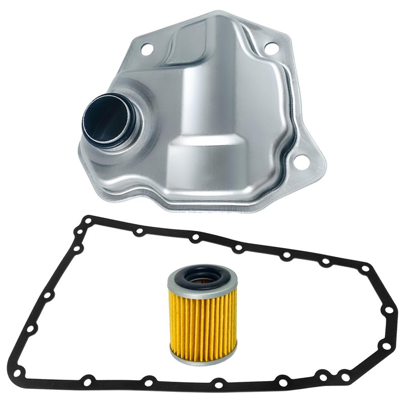 YzusGomumu Automatic Transmission Filter Oil Pan Gasket Kit Compatible with Nissan NV200 Rogue Juke Mitsubishi Lancer Outlander Dodge Caliber Jeep Compass Patriot Replaces 31728-1XF02 31728-1XF03 - Image 1