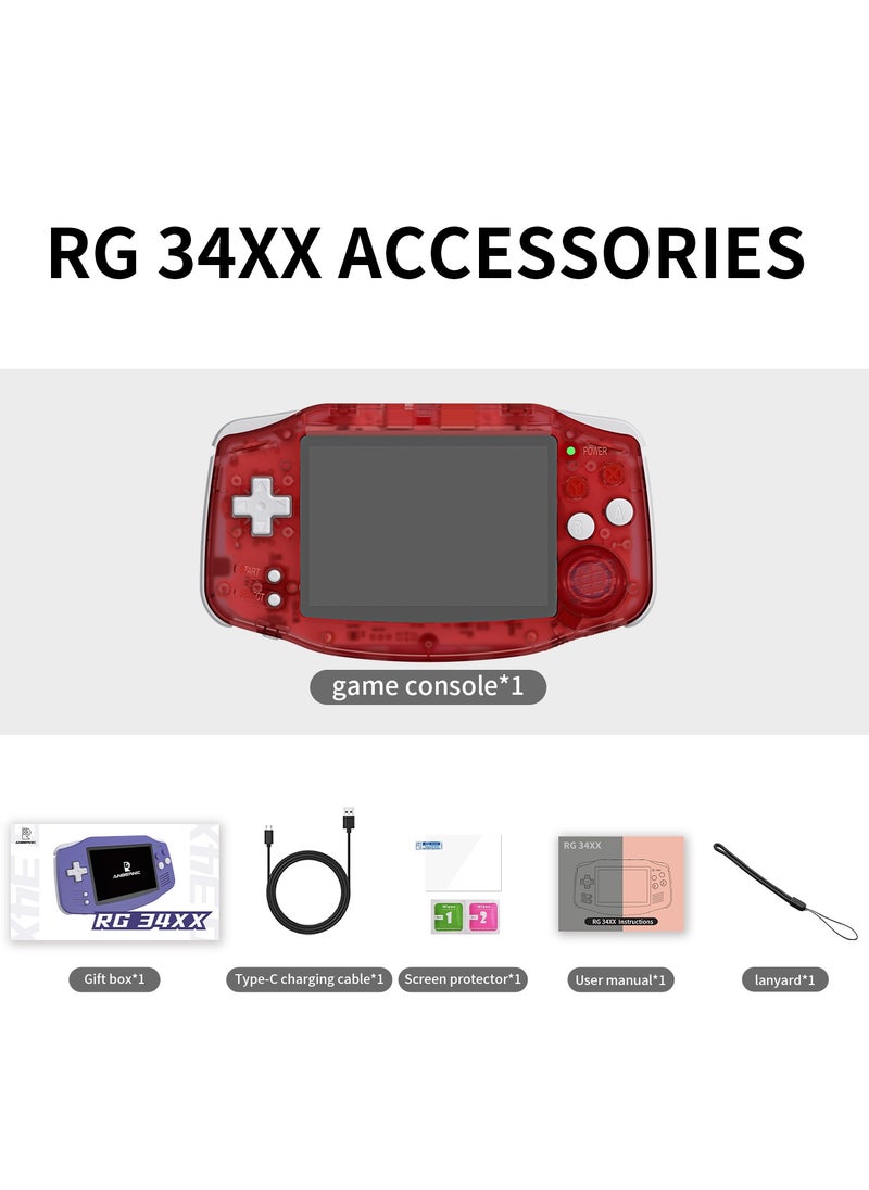 ANBERNIC  - RG 34XX Handheld Game ConsoleH700 quad-core ARM  Android 13 3.4-inch IPS full-view angle 3500mAh 5G WIFI Bluetooth Retro Video Players（32G+128G） - Image 1