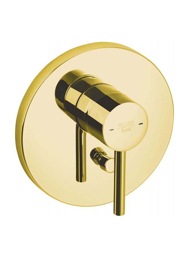 KLUDI Prime Concealed Single Lever Bath And Shower Mixer Trim Set Gold Rak-12075 - Image 1
