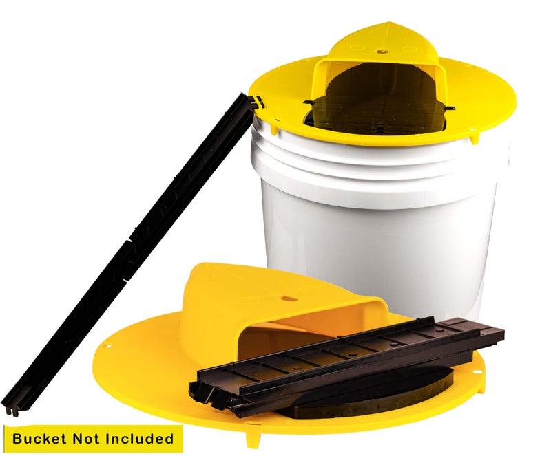 RinneTraps - Flip N Slide Bucket Lid Mouse Trap |2 Pack| |Multi Catch| |Made in USA | US Pat D1,039,648s - Image 3