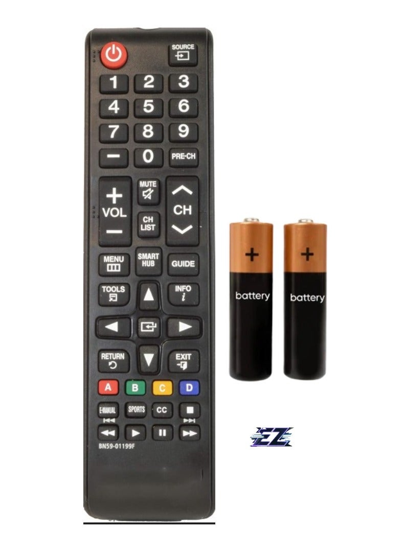 ELTRAZONE New Replacement Samsung BN59-01199F Smart TV Remote Control – Compatible with All LCD, LED, 3D, Curved, 4K UHD HDTV Models – Battery Included - Image 1