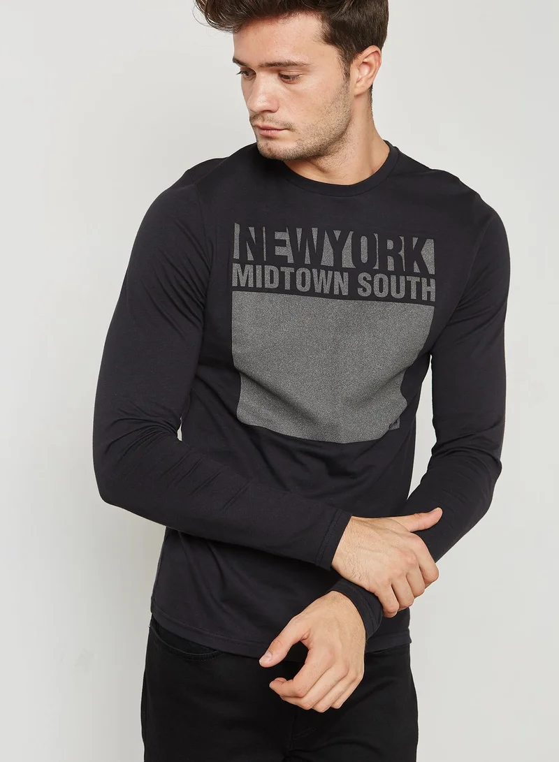 Schott NYC Block Print T-Shirt