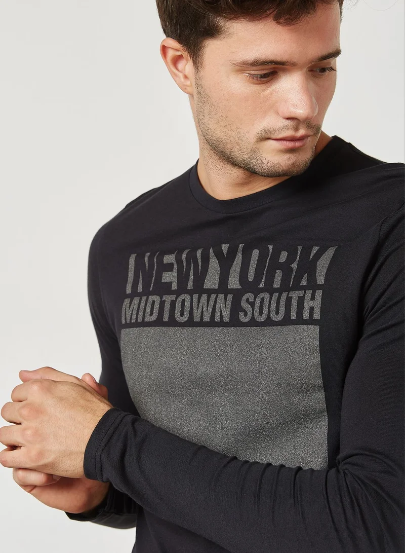 Schott NYC Block Print T-Shirt