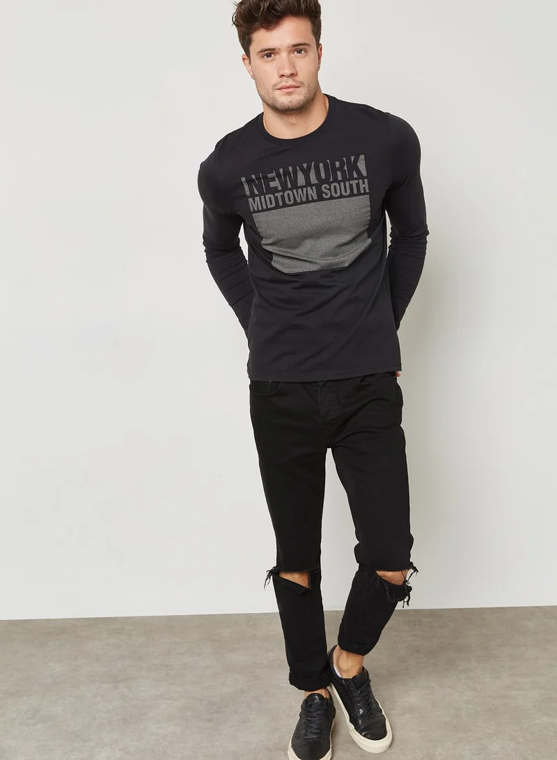 Schott NYC Block Print T-Shirt