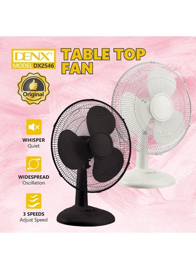 Denx 45W 3-Blade Electric Table Fan With 3 Speedsi - Image 4
