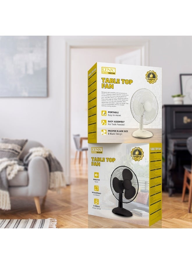 Denx 45W 3-Blade Electric Table Fan With 3 Speedsi - Image 2