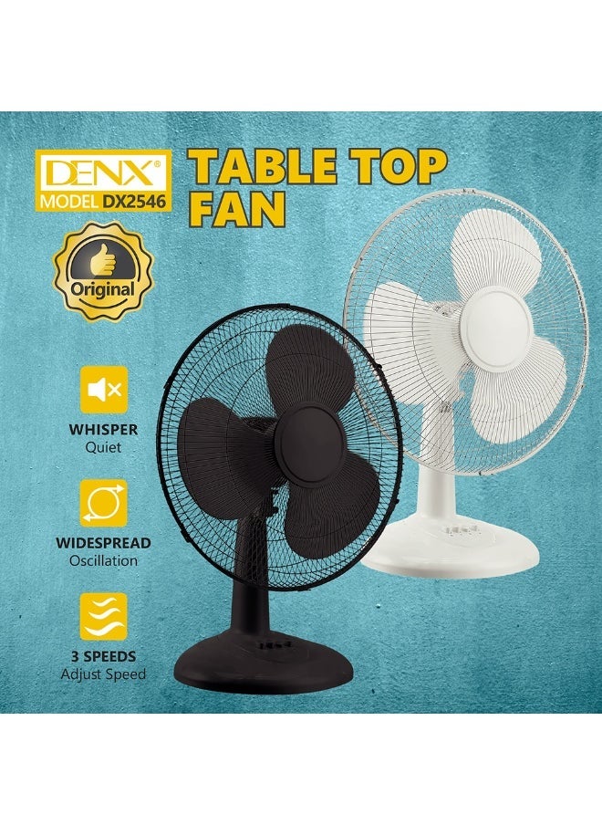 Denx 45W 3-Blade Electric Table Fan With 3 Speedsi - Image 1