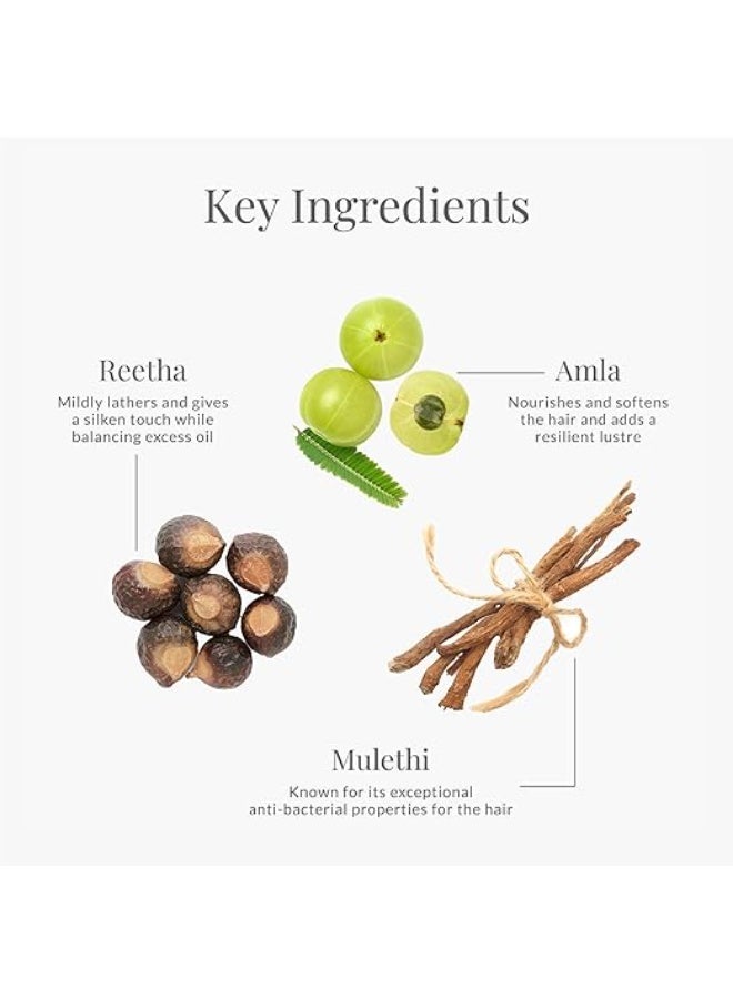 فورست اسينشالز شامبو فوريست إسينشالز الأيورفيدي بالأملا والعسل وعرق السوس | للشعر الباهت والجاف | يتحكم في ترقق الشعر وتقصفه | خالٍ من الكبريتات - Image 4
