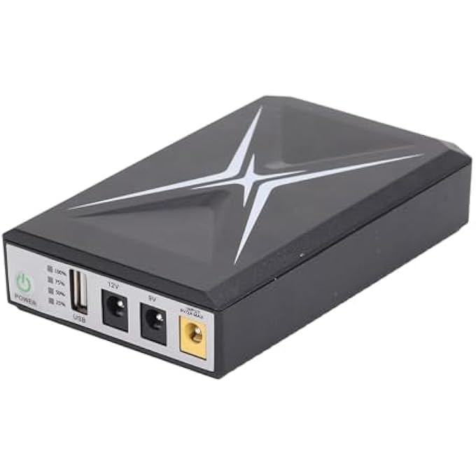 MINI UPS BATTERY BACKUP, BATTERY BACKUP FOR ROUTER 10400MAH UNINTERRUPTIBLE POWER SUPPLY NINTERRUPTIBLE POWER SUPPLY FOR SECURITY CAMERA ROUTER WIFI - Image 1