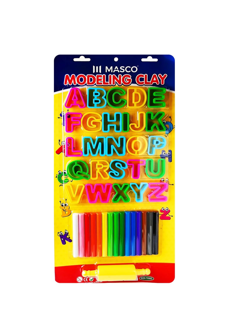 MASCO - مجموعة تشكيل الطين بأشكال الحروف الأبجدية - Image 1