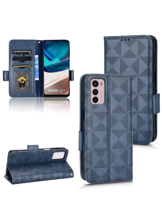 S-TOP Case For Motorola Moto G42 Symmetrical Triangle Leather Phone Case - Image 1