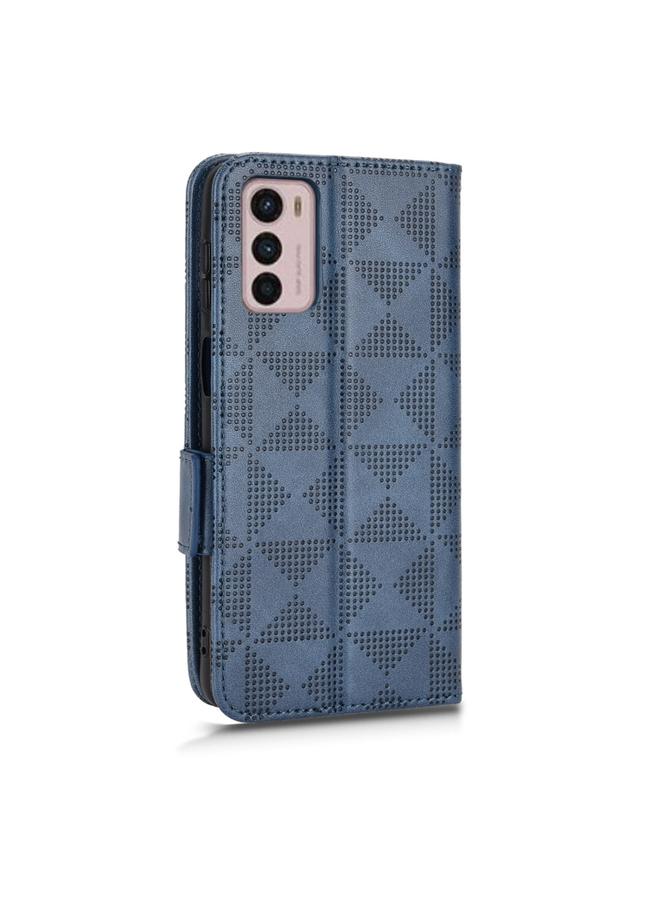 S-TOP Case For Motorola Moto G42 Symmetrical Triangle Leather Phone Case - Image 3