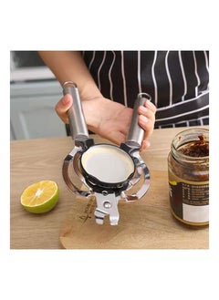 Heavy Duty Bottle Opener,  Stainless Steel Jar Opener Strong Bottle and Jar Opening Device Heavy Gauge Bottle and Jar Opener Multi-functional Manual Can Opene Bottle and Jar Opener for Tough Lids