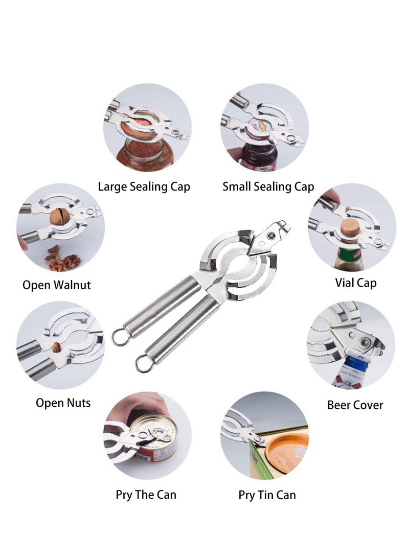 SYOSI - Heavy Duty Bottle Opener,  Stainless Steel Jar Opener Strong Bottle and Jar Opening Device Heavy Gauge Bottle and Jar Opener Multi-functional Manual Can Opene Bottle and Jar Opener for Tough Lids - Image 1