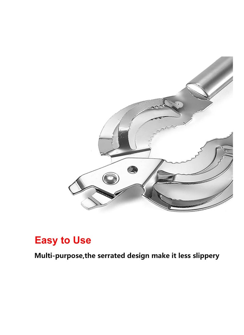 SYOSI - Heavy Duty Bottle Opener,  Stainless Steel Jar Opener Strong Bottle and Jar Opening Device Heavy Gauge Bottle and Jar Opener Multi-functional Manual Can Opene Bottle and Jar Opener for Tough Lids - Image 1
