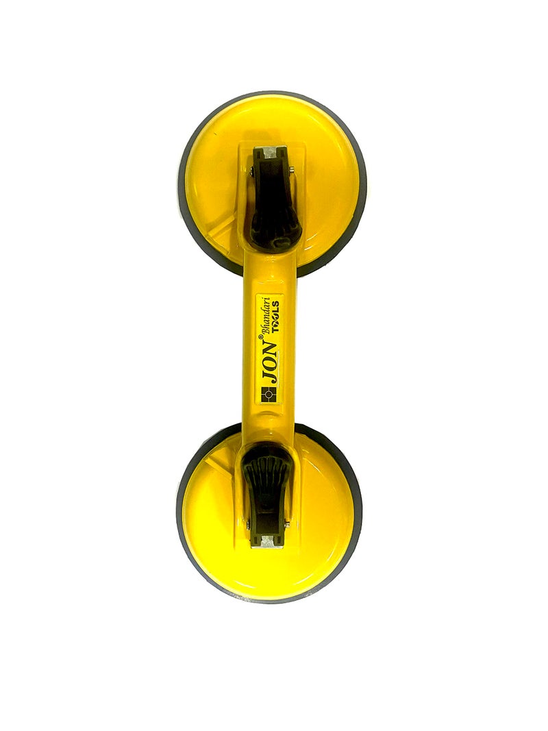 Jon Bhandari Tools Double Suction Cup Glass Lifter – Heavy-Duty 2-Head Vacuum Puller with Handle for Lifting Glass, Tiles, Marble, Sheet Metal & Smooth Surfaces - Image 4