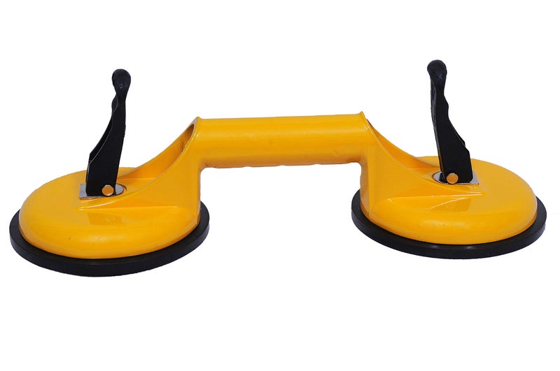 Jon Bhandari Tools Double Suction Cup Glass Lifter – Heavy-Duty 2-Head Vacuum Puller with Handle for Lifting Glass, Tiles, Marble, Sheet Metal & Smooth Surfaces - Image 1