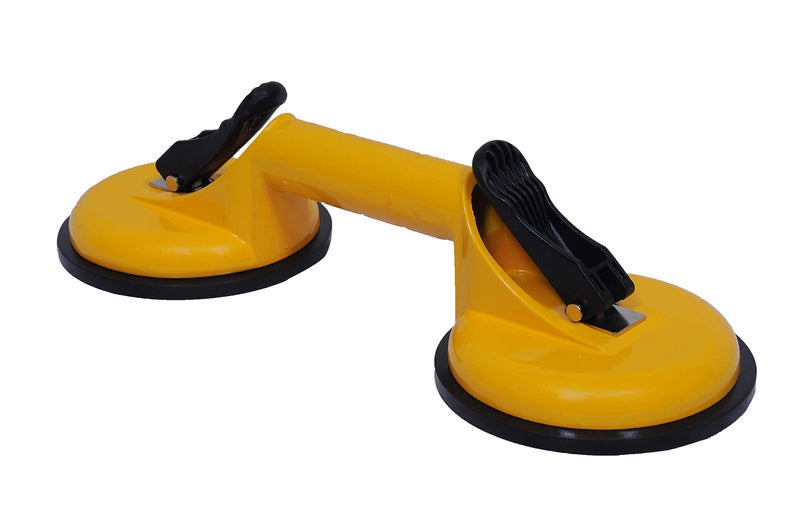 Jon Bhandari Tools Double Suction Cup Glass Lifter – Heavy-Duty 2-Head Vacuum Puller with Handle for Lifting Glass, Tiles, Marble, Sheet Metal & Smooth Surfaces - Image 2