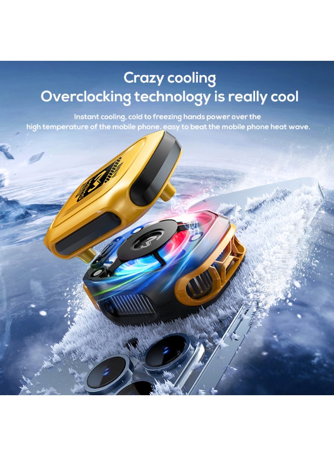 Memo Magnetic Phone Cooler with AI Display - Semiconductor Ice Cooling Radiator, 2000mAh Battery & RGB Lighting, Type-C Portable (54x69.5x44mm) for iPhone Android Gaming Devices - Image 5