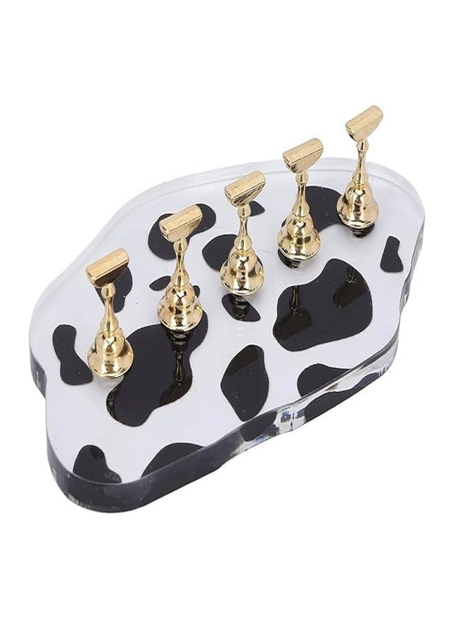 URBAN BOX Acrylic Nail Display Stand, Magnetic Nail Practice Holder for Nail Art, DIY Metal False Nail Tip Stand Manicure Tools for Home Salon Use - Image 1