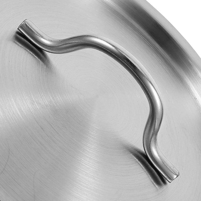 Universal 22cm Stainless Steel Pot Lid Thick Dome Cover for Skillet Frying Pan - Image 4