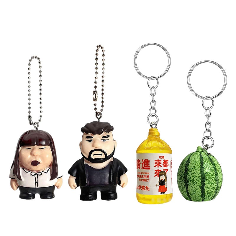 Creative Resin Keychain Color Shape Bag Hanging Decoration For Backpacks Cars - Image 5