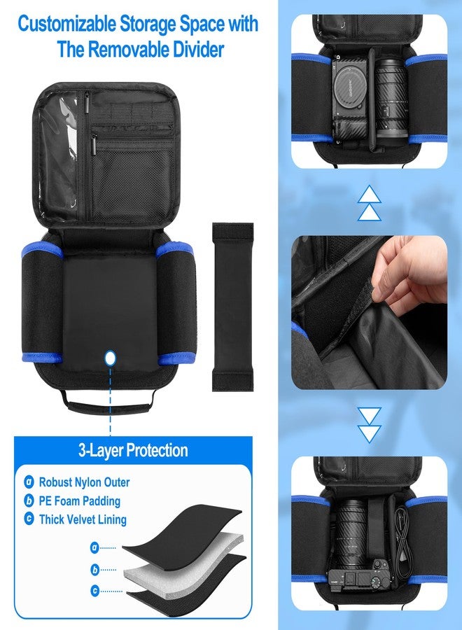 PGmoon Carrying Case Compatible with Sony Alpha a6000 / a6100 / a6400 / a6700 / a6300 / a6600 Mirrorless Digital Camera, Case Only (Patent Design) - Image 2
