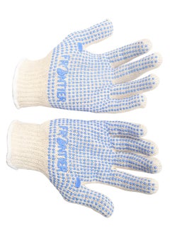 THECOOLIO The Coolio Frontier Cotton Knitted Hand Gloves with Rubber Dots 2 Pairs 