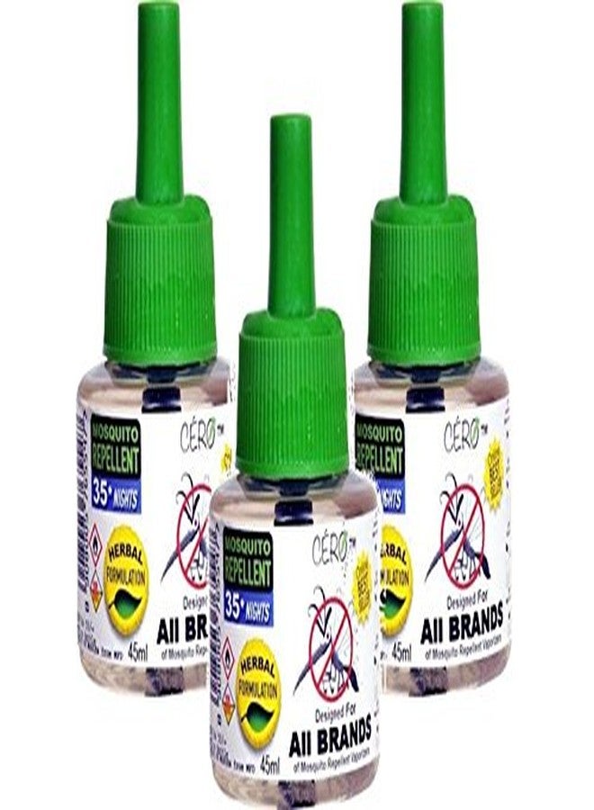 CERO HERBAL Mosquito liquid for ALL BRANDS of Vaporiser Machines 'COMBO PACK' (135ml) - Image 1