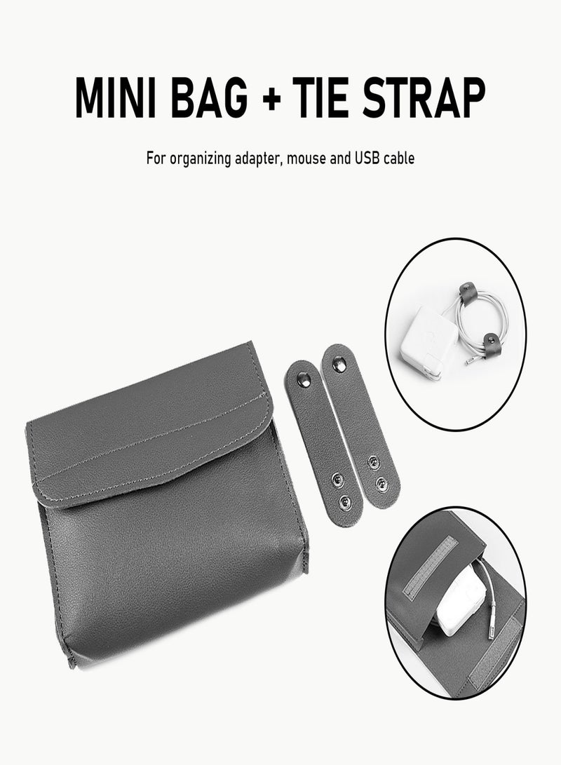 13/14 Inch 3 in1 Laptop Sleeve Case Waterproof PVC Foldable Stand Wrist Rest Protective Notebook Cover Bag - Image 4