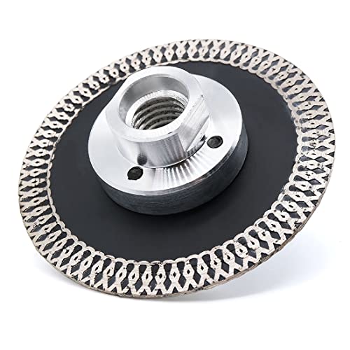 SUBRILLI 3 Inch Diamond Saw Blade Turbo Segment Carving Cutting Disc with Removable 5/8-11 Thread for Stone Granite Tiles - Image 1