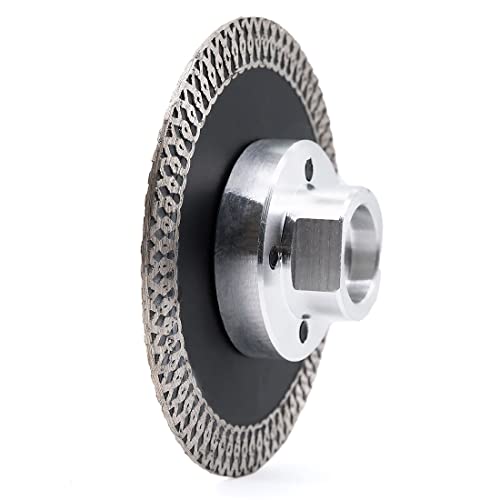 SUBRILLI 3 Inch Diamond Saw Blade Turbo Segment Carving Cutting Disc with Removable 5/8-11 Thread for Stone Granite Tiles - Image 2
