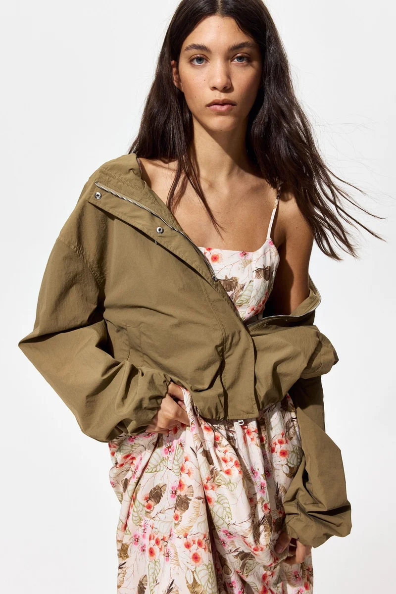 H&M Linen-blend strappy dress